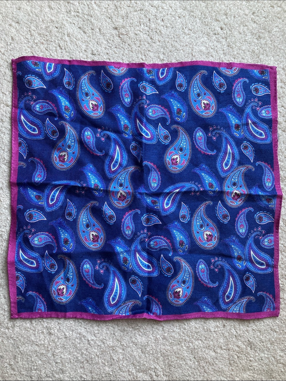 Ted Baker linen and silk pocket square